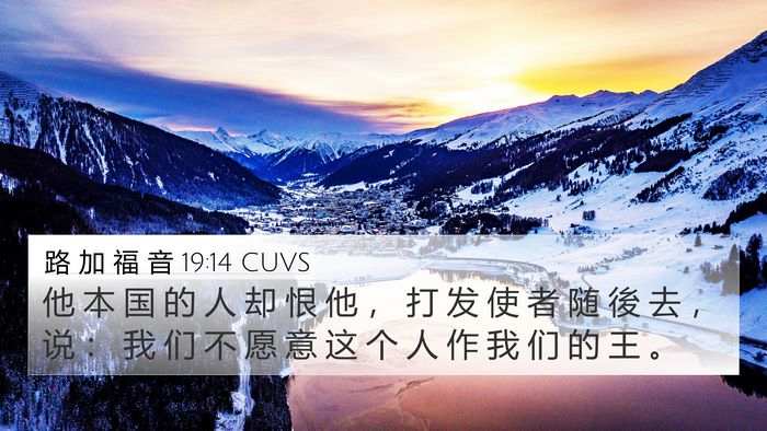 路 加 福 音 19:14 CUVS Bible Verse Image