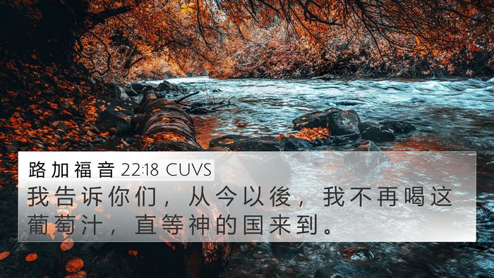 路 加 福 音 22:18 CUVS Bible Verse Image