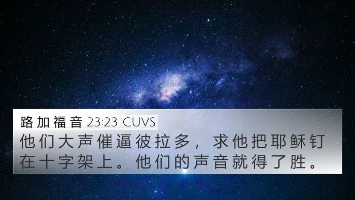 路 加 福 音 23:23 CUVS Bible Verse Image