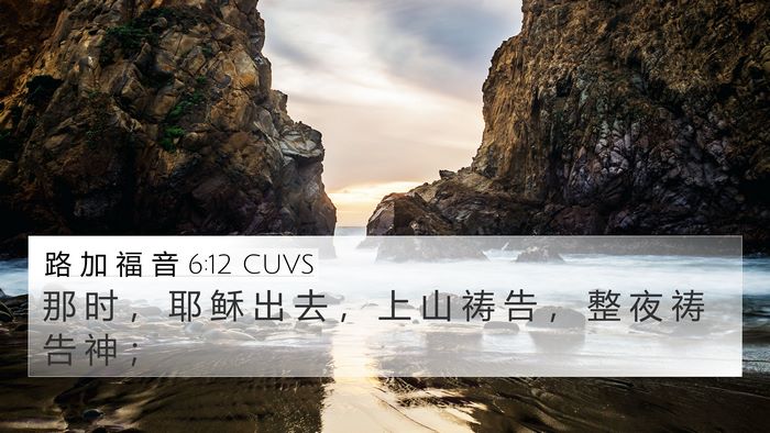 路 加 福 音 6:12 CUVS Bible Verse Image