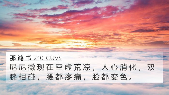 那 鸿 书 2:10 CUVS Bible Verse Image