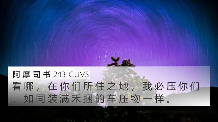 阿 摩 司 书 2:13 CUVS 4K Wallpaper - 看 哪 ， 在 你 们 所 住 之 地 ， 我 - 4K Wallpaper Bible Verse
