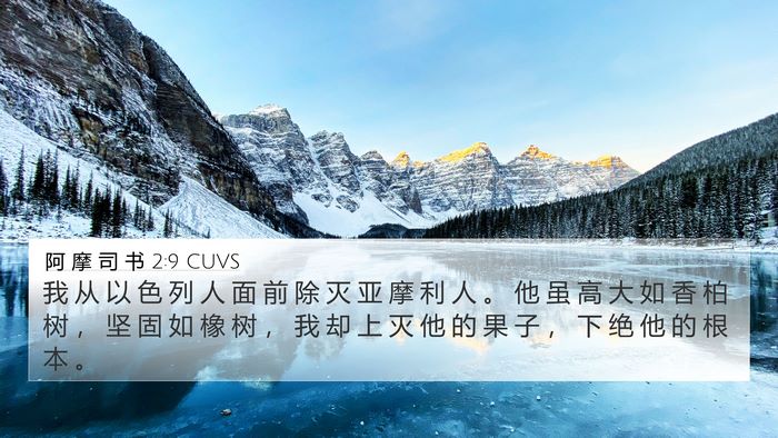 阿 摩 司 书 2:9 CUVS Bible Verse Image