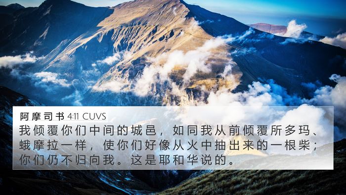 阿 摩 司 书 4:11 CUVS Bible Verse Image