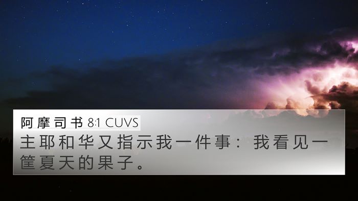 阿 摩 司 书 8:1 CUVS Bible Verse Image