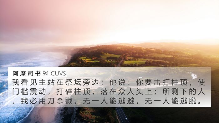 阿 摩 司 书 9:1 CUVS Bible Verse Image