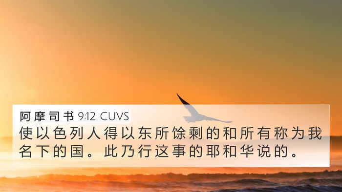 阿 摩 司 书 9:12 CUVS 4K Wallpaper - 使 以 色 列 人 得 以 东 所 馀 剩 的 - 4K Wallpaper Bible Verse
