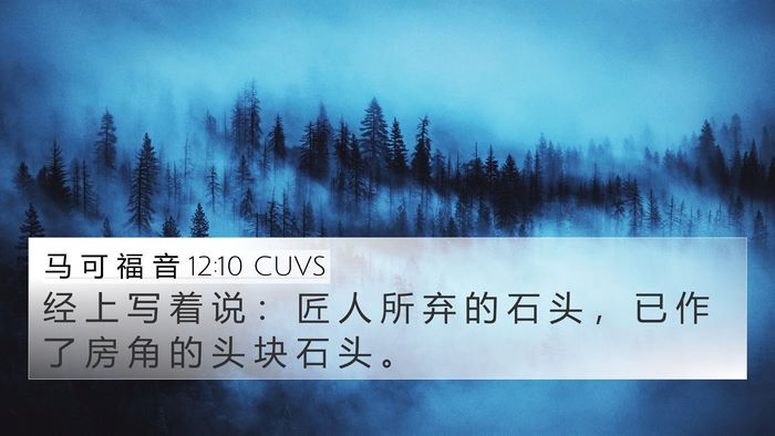 马 可 福 音 12:10 CUVS Bible Verse Image