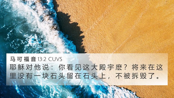 马 可 福 音 13:2 CUVS 4K Wallpaper - 耶 稣 对 他 说 ： 你 看 见 这 大 殿 - 4K Wallpaper Bible Verse