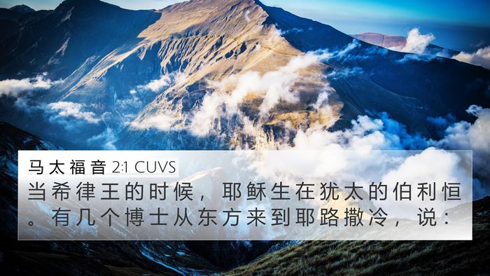 马 太 福 音 2:1 CUVS Bible Verse Image