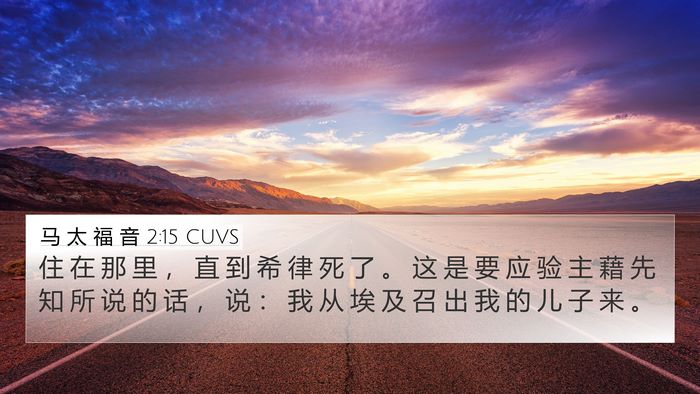 马 太 福 音 2:15 CUVS 4K Wallpaper - 住 在 那 里 ， 直 到 希 律 死 了 。 - 4K Wallpaper Bible Verse