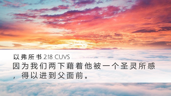 以 弗 所 书 2:18 CUVS Bible Verse Image