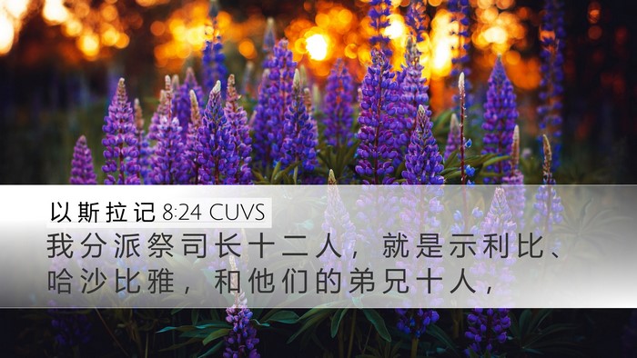 以 斯 拉 记 8:24 CUVS Bible Verse Image