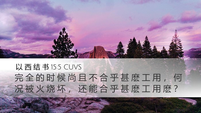 以 西 结 书 15:5 CUVS Desktop Wallpaper - 完 全 的 时 候 尚 且 不 合 乎 甚 麽 - Desktop Bible Verse Wallpaper