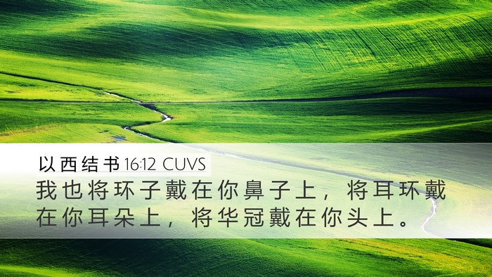 以 西 结 书 16:12 CUVS Bible Verse Image