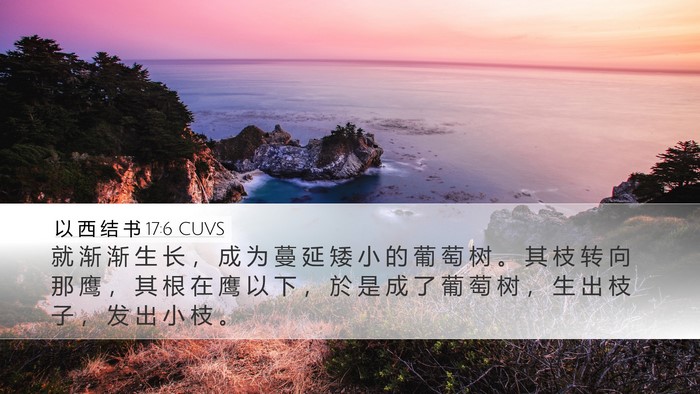以 西 结 书 17:6 CUVS Bible Verse Image