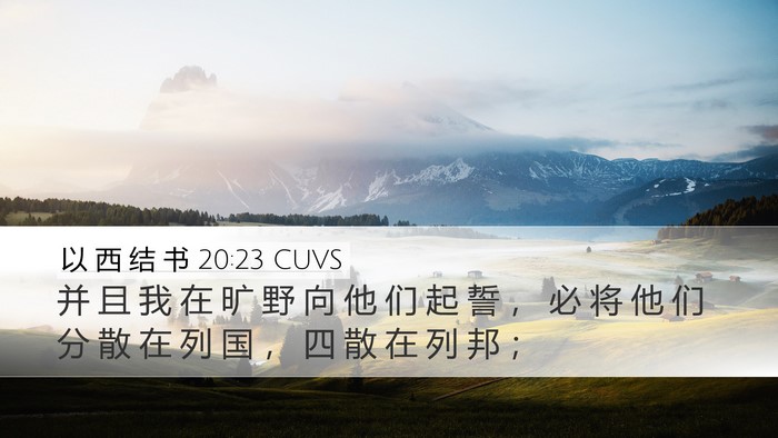 以 西 结 书 20:23 CUVS Bible Verse Image
