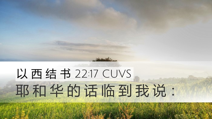以 西 结 书 22:17 CUVS Bible Verse Image