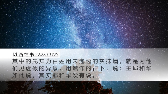 以 西 结 书 22:28 CUVS Bible Verse Image