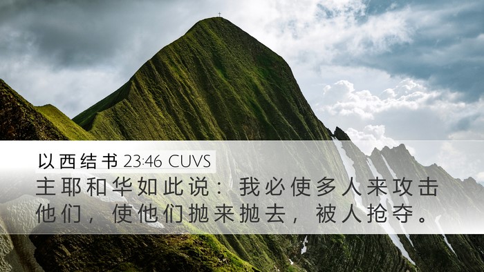 以 西 结 书 23:46 CUVS Bible Verse Image