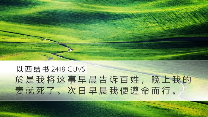 以 西 结 书 24:18 CUVS Bible Verse Image