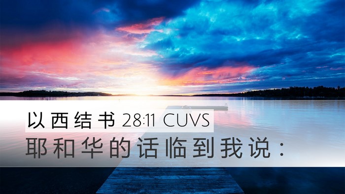 以 西 结 书 28:11 CUVS Bible Verse Image