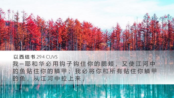 以 西 结 书 29:4 CUVS Bible Verse Image