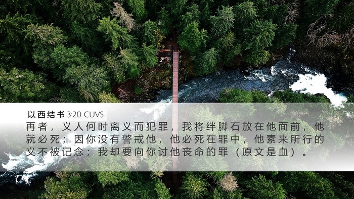 以 西 结 书 3:20 CUVS Bible Verse Image