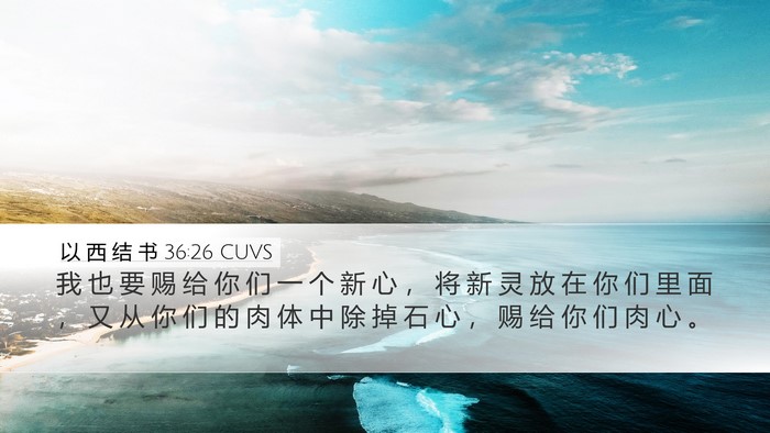 以 西 结 书 36:26 CUVS Bible Verse Image