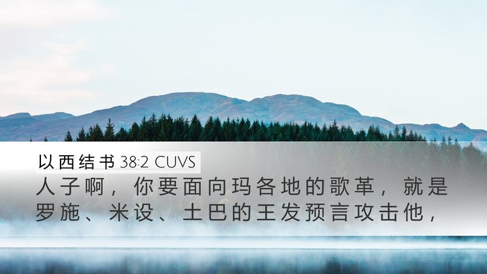 以 西 结 书 38:2 CUVS Bible Verse Image