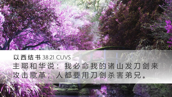 以 西 结 书 38:21 CUVS Bible Verse Image