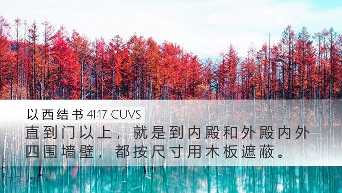 以 西 结 书 41:17 CUVS Bible Verse Image
