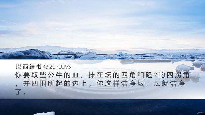 以 西 结 书 43:20 CUVS Bible Verse Image