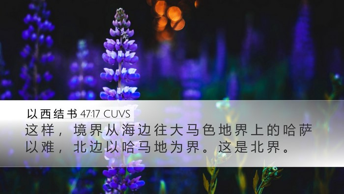 以 西 结 书 47:17 CUVS Bible Verse Image