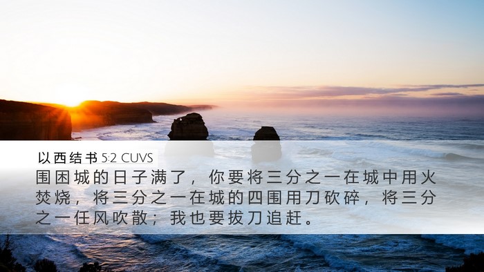 以 西 结 书 5:2 CUVS Bible Verse Image
