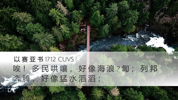 以 赛 亚 书 17:12 CUVS Bible Verse Image