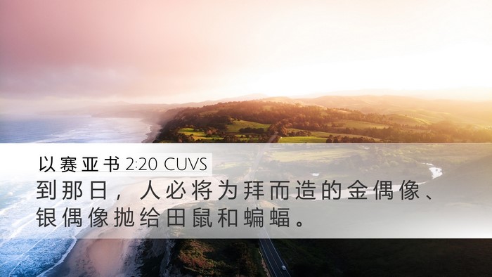 以 赛 亚 书 2:20 CUVS Bible Verse Image