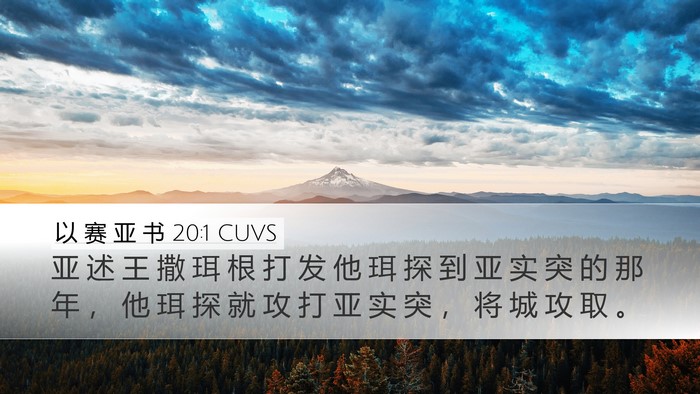 以 赛 亚 书 20:1 CUVS Bible Verse Image