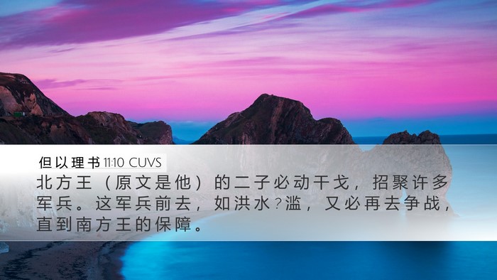 但 以 理 书 11:10 CUVS Bible Verse Image