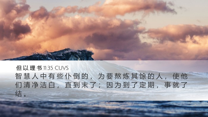 但 以 理 书 11:35 CUVS Bible Verse Image