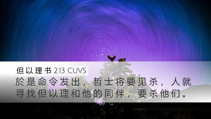 但 以 理 书 2:13 CUVS Bible Verse Image