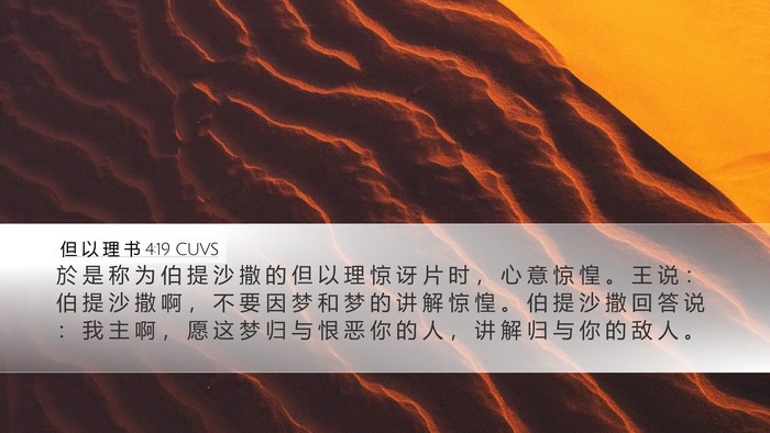 但 以 理 书 4:19 CUVS Bible Verse Image
