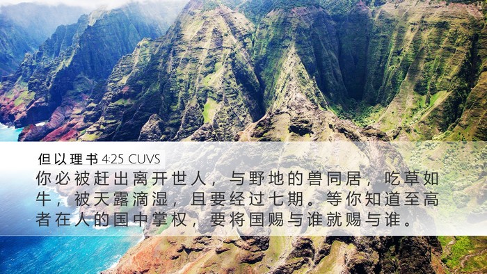 但 以 理 书 4:25 CUVS Bible Verse Image