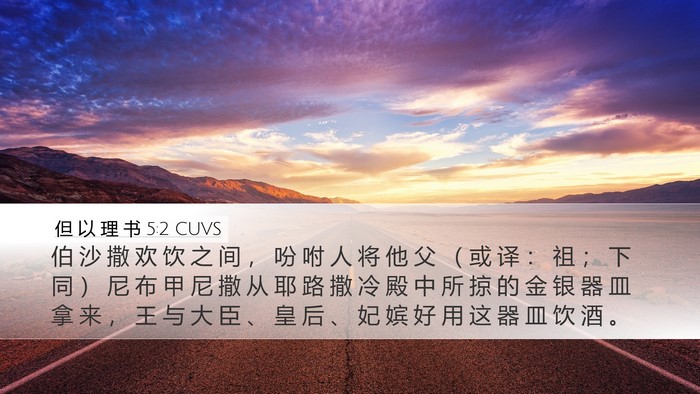 但 以 理 书 5:2 CUVS Bible Verse Image