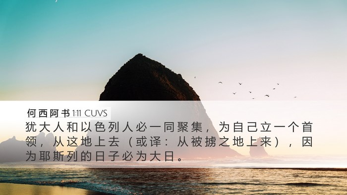 何 西 阿 书 1:11 CUVS Bible Verse Image
