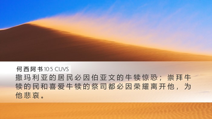 何 西 阿 书 10:5 CUVS Bible Verse Image