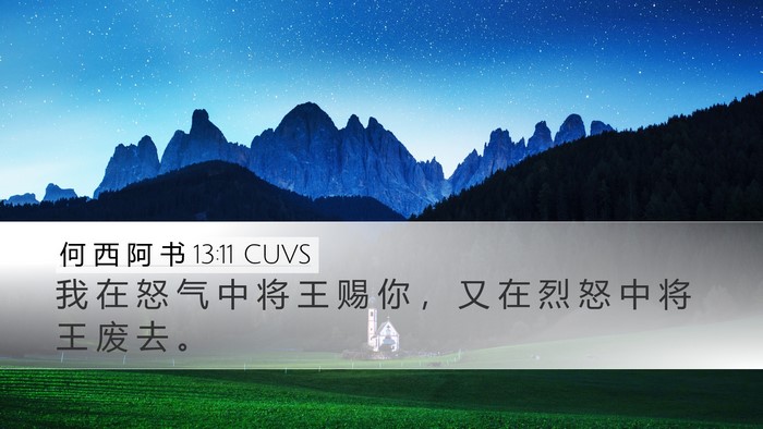 何 西 阿 书 13:11 CUVS Bible Verse Image