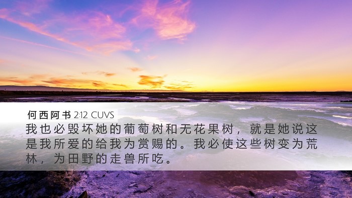 何 西 阿 书 2:12 CUVS Bible Verse Image