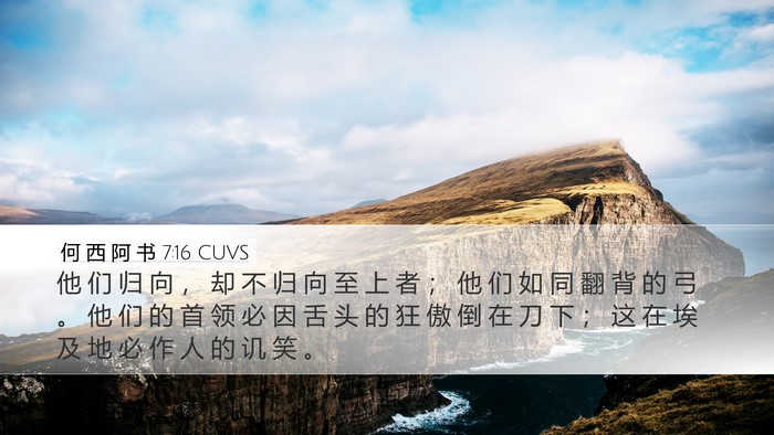 何 西 阿 书 7:16 CUVS Bible Verse Image