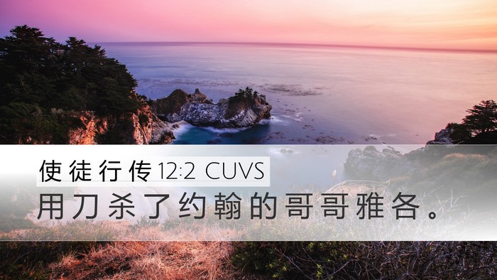 使 徒 行 传 12:2 CUVS Bible Verse Image